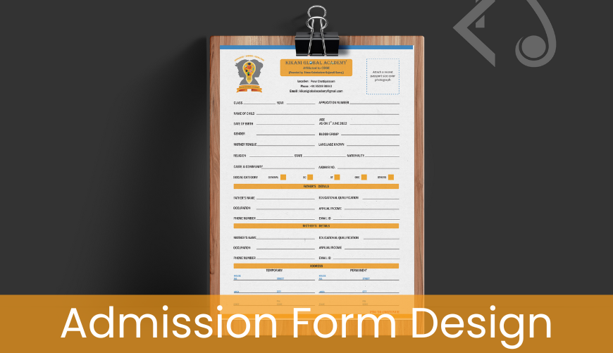 Admission Form Design